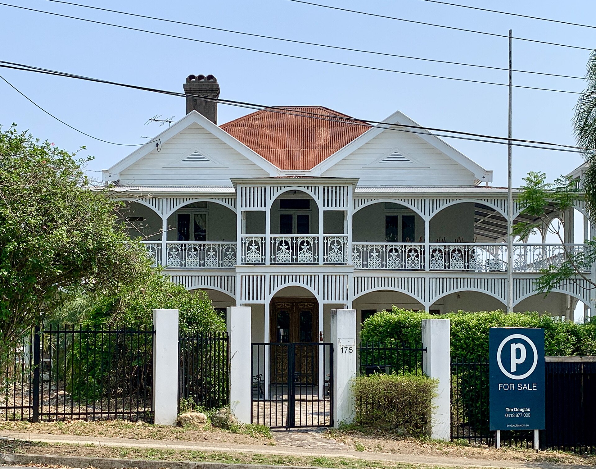 A Queenslander close to its neighbours in Paddington, Brisbane.